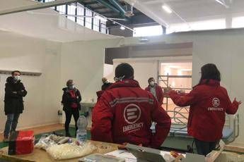 Coronavirus, Emergency: Pronti a operare in ospedale campo Bergamo Coronavirus, Emergency: Pronti a operare in ospedale campo Bergamo